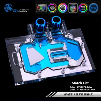 Bykski N-GY1070WS-X Full Coverage GPU Water Block For VGA Galax GTX1070 Galax / KATANA Graphics Card Water Cooling 
Bykski N-GY1070WS-X Full Coverage GPU Water Block For VGA Galax GTX1070 Galax / KATANA Graphics Card Water Cooling