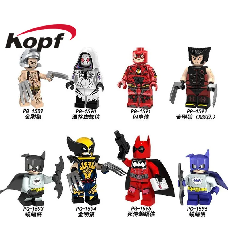 PG8147 Super Heroes Building Blocks Bricks X-Men Wolverine Flash deadpool Batman Action Figures For Children Toys
PG8147 Super Heroes Building Blocks Bricks X-Men Wolverine Flash deadpool Batman Action Figures For Children Toys