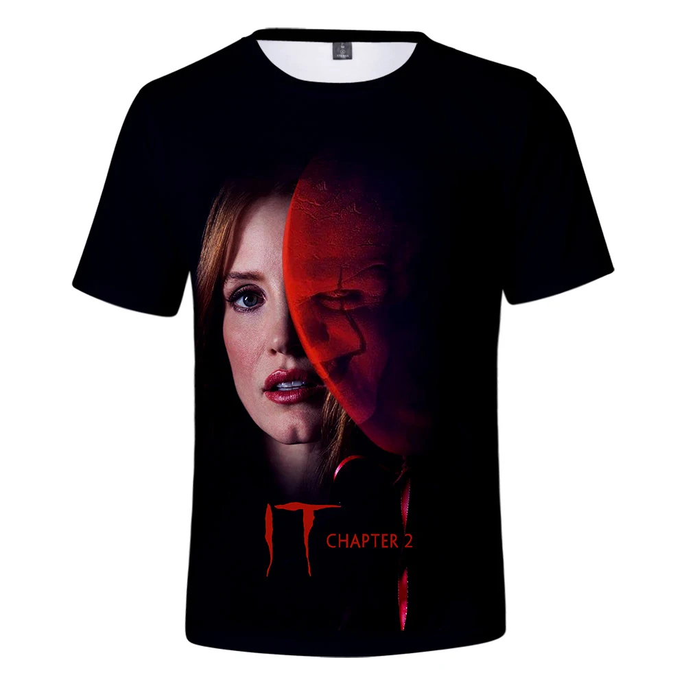 Hip Hop IT chapter two Fashion 3D new t shirt summer cool chapter 2 shirt men/women Harajuku Leisure K-Pop short sleeve t-shirts
Hip Hop IT chapter two Fashion 3D new t shirt summer cool chapter 2 shirt men/women Harajuku Leisure K-Pop short sleeve t-shirts