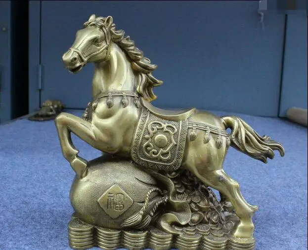 free Folk China Pure Copper Bronze Feng Shui Wealth Coin Money Bag Zodic Horse Statue fast
free Folk China Pure Copper Bronze Feng Shui Wealth Coin Money Bag Zodic Horse Statue fast