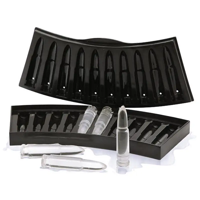 Ice-tray Shot Bullet Shape Model Party Supplies Ice Cube Tray Kitchen Tools Drink Bar Mould Frozen Make Ice Cream Tools
Ice-tray Shot Bullet Shape Model Party Supplies Ice Cube Tray Kitchen Tools Drink Bar Mould Frozen Make Ice Cream Tools