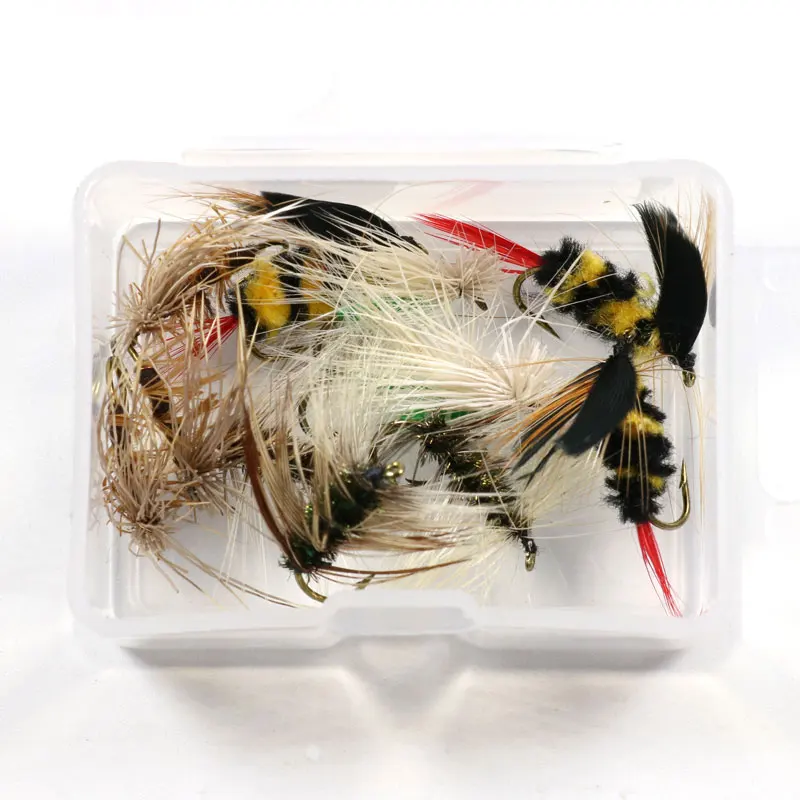 12PCS/Box Assorted Trout Fishing Flies Dries Caddis Gnat Bumble Bee Fly Fishing Material Set
12PCS/Box Assorted Trout Fishing Flies Dries Caddis Gnat Bumble Bee Fly Fishing Material Set