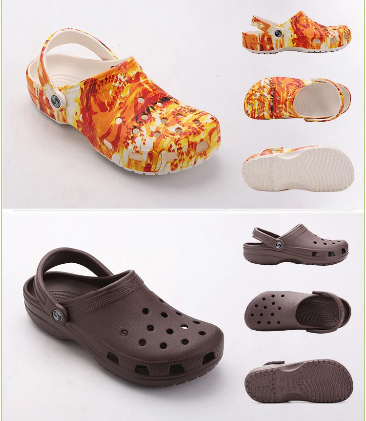 Summer Men's Garden Clogs Sandals EVA Material Fashion Mule Clog For Men Beach Slippers Waterproof Shoes Man  (6)