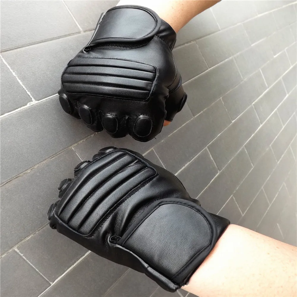 Leather gloves adult gloves without fingers mittens waterproof tactical Leather Motorcycle Protection Gloves 2018
Leather gloves adult gloves without fingers mittens waterproof tactical Leather Motorcycle Protection Gloves 2018