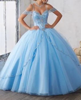 Blue Quinceanera Dresses 2019 Sweet 16 Dresses Tiered Skirt vestido de 15 rosa Beading Lace Edged Puffy Gown
Blue Quinceanera Dresses 2019 Sweet 16 Dresses Tiered Skirt vestido de 15 rosa Beading Lace Edged Puffy Gown