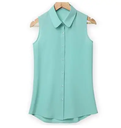 NSZ 5PCS/SET Blusas Sleeveless Blouses Women's Chiffon Shirts Turn-down Collar Female Summer Tops Camisas Femininas 2016
NSZ 5PCS/SET Blusas Sleeveless Blouses Women's Chiffon Shirts Turn-down Collar Female Summer Tops Camisas Femininas 2016