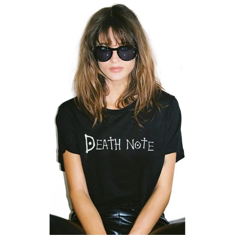 95% spandex cotton women death note t shirt women 2019 summer top woman tshirt anime t-shirt vogue harajuku girls tee shirts
95% spandex cotton women death note t shirt women 2019 summer top woman tshirt anime t-shirt vogue harajuku girls tee shirts