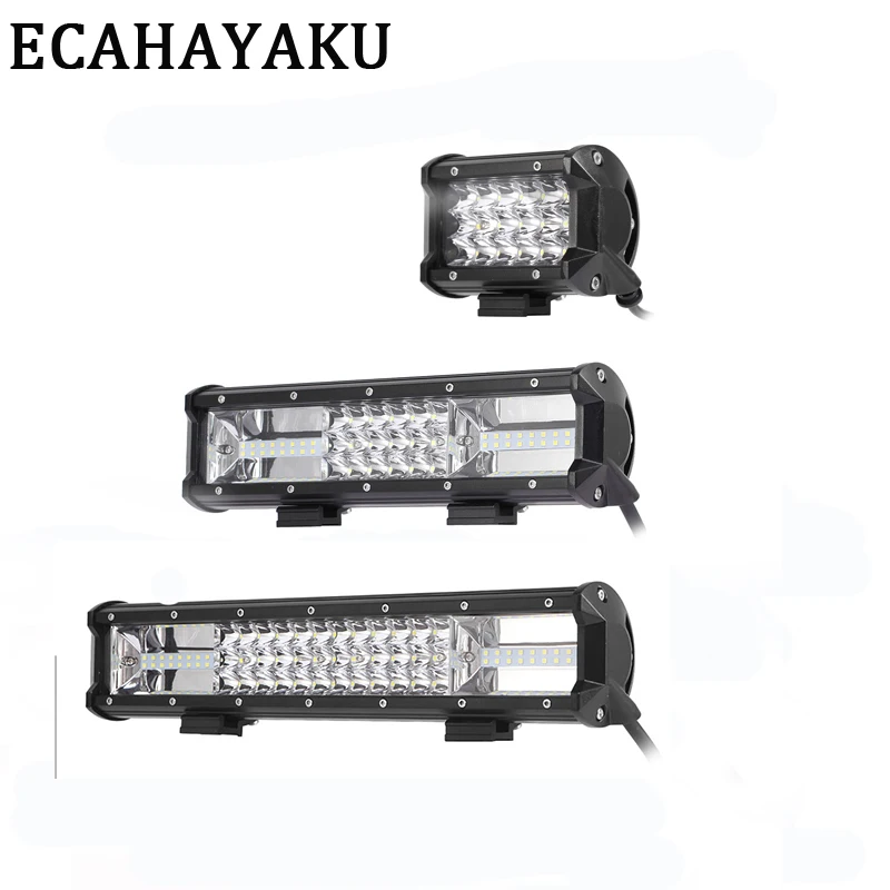 ECAHAYAKU 54W 162W 216W 5" 11"15" Tri-Row LED Light Bar Combo Beam 6000K LED Bar 4X4 4WD Offroad Driving Work Light Truck Camper
ECAHAYAKU 54W 162W 216W 5" 11"15" Tri-Row LED Light Bar Combo Beam 6000K LED Bar 4X4 4WD Offroad Driving Work Light Truck Camper