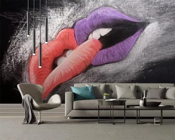 beibehang Custom wallpaper murals creative hand-painted oil painting red lips have love background wall decoration painting
beibehang Custom wallpaper murals creative hand-painted oil painting red lips have love background wall decoration painting