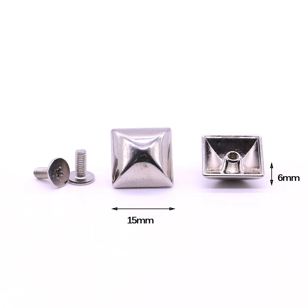 New 10sets/pack 15mm (Length), 6mm (Height) Silver Colors Square rivet metal studs for shoes antique rivet B-22
New 10sets/pack 15mm (Length), 6mm (Height) Silver Colors Square rivet metal studs for shoes antique rivet B-22