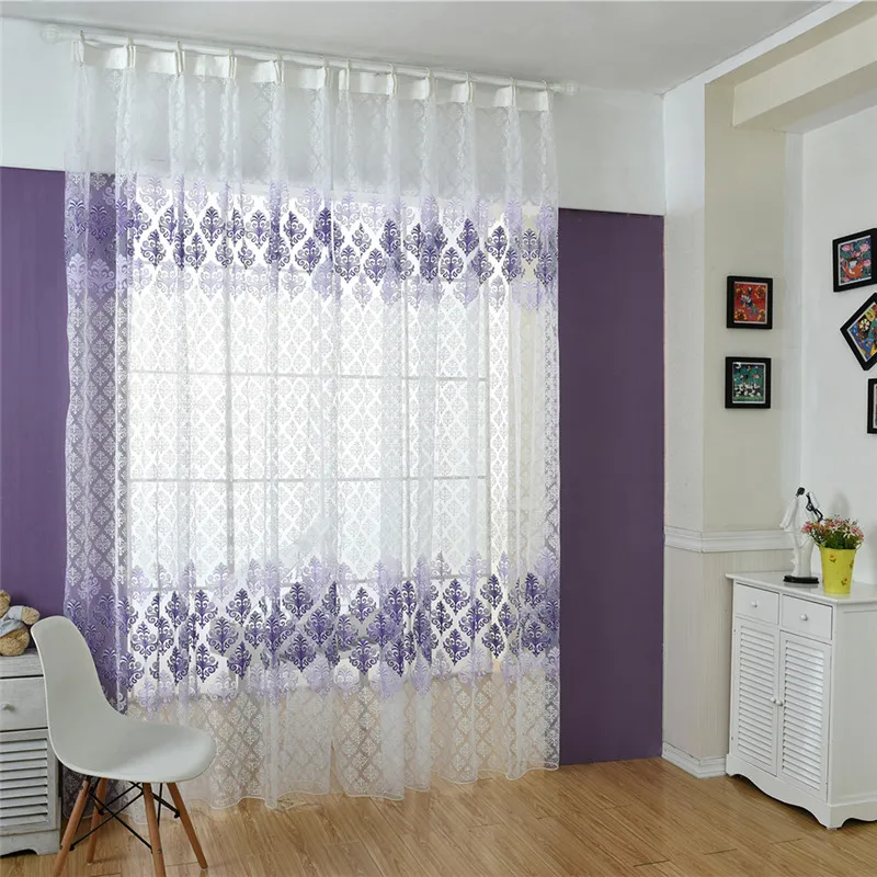 100*200CM Beautiful Tulle Curtains For Living Room Flower totem Tulle Screens Sheer Voile Curtains Drape Panel Window Decor
100*200CM Beautiful Tulle Curtains For Living Room Flower totem Tulle Screens Sheer Voile Curtains Drape Panel Window Decor