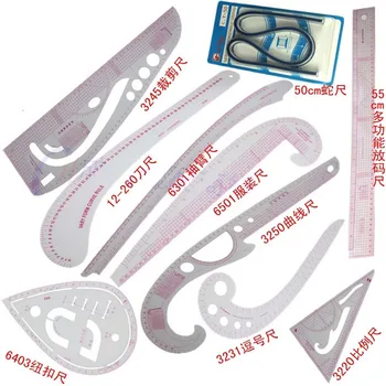Curve French Curve Pattern Grading Rulers Curve Stick Pattern Design Ruler Set, Design Craft Sewing Tool AA2678
Curve French Curve Pattern Grading Rulers Curve Stick Pattern Design Ruler Set, Design Craft Sewing Tool AA2678