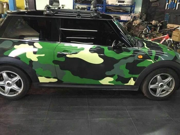 Green Camouflage Vinyl For Car / Motor bike Wrap Styling With Air Release Camo Coating PROTWRAPS size 1.52x30m/Roll
Green Camouflage Vinyl For Car / Motor bike Wrap Styling With Air Release Camo Coating PROTWRAPS size 1.52x30m/Roll