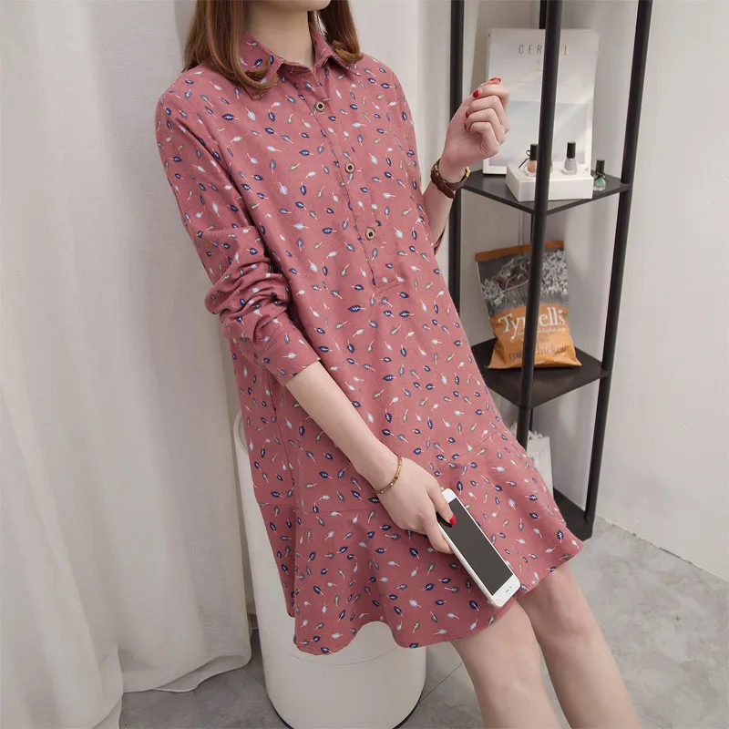 Hodisytian Spring Fashion Women Dresses Mermaid Style Long Sleeve Floral Print Casual Vestidos Femme Mini Shirt Dress Plus Size
Hodisytian Spring Fashion Women Dresses Mermaid Style Long Sleeve Floral Print Casual Vestidos Femme Mini Shirt Dress Plus Size
