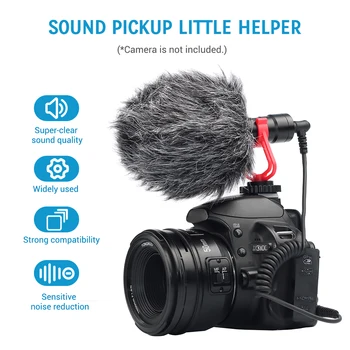 Universal Electret mini Condenser microphone mic for Canon Nikon Sony DSLR ILDC Cameras Camcorders Smartphones computer
Universal Electret mini Condenser microphone mic for Canon Nikon Sony DSLR ILDC Cameras Camcorders Smartphones computer