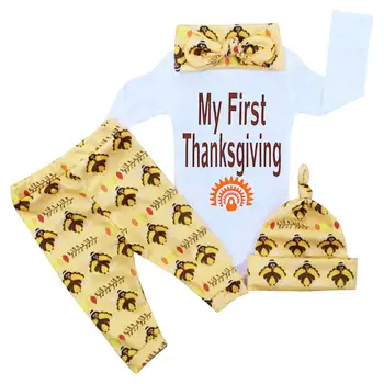 Oklady Thanksgiving Baby Outfits Newborn Boy Girl My First Thanksgiving Romper Turkey Print Pant Clothes Set
Oklady Thanksgiving Baby Outfits Newborn Boy Girl My First Thanksgiving Romper Turkey Print Pant Clothes Set