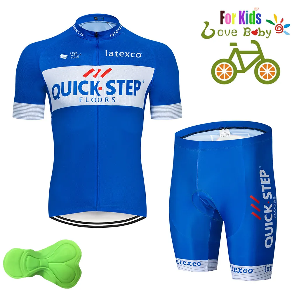 Kids Quick Step summer Short Sleeve Pro Cycling Team Jersey Sets Breathable MTB Bike Wear Kids Girls Clothes Sets
Kids Quick Step summer Short Sleeve Pro Cycling Team Jersey Sets Breathable MTB Bike Wear Kids Girls Clothes Sets