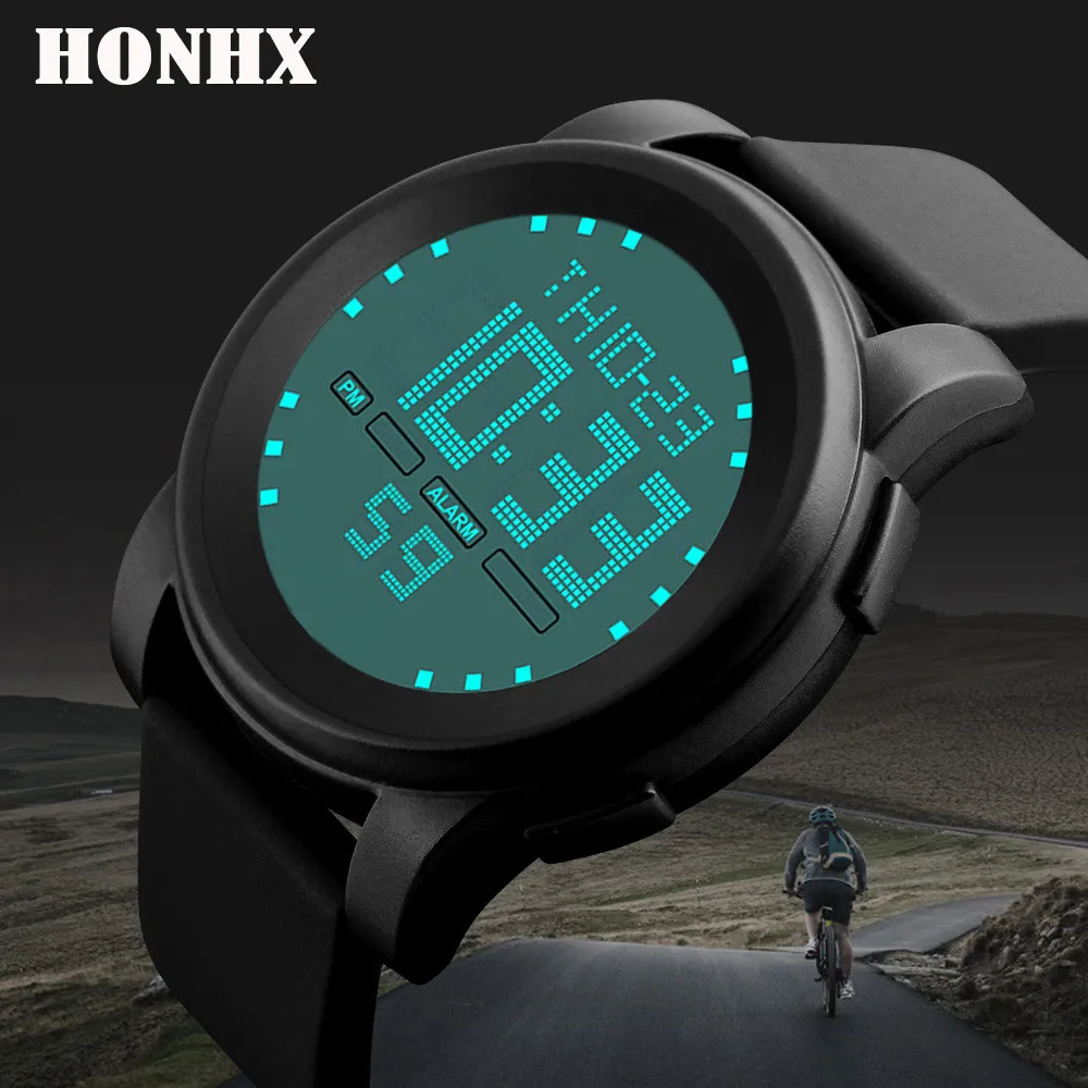 Brand Men LED Digital Military Watch Sport Rubber Quartz Alarm Waterproof Sports Watches Fashion Outdoor Wristwatches | Наручные часы