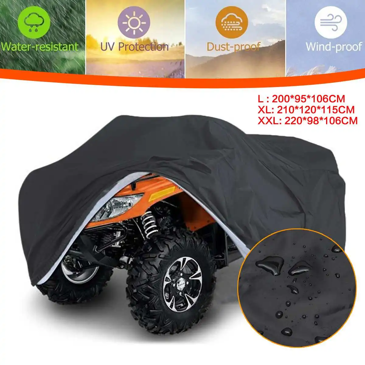 L/XL/XXL Waterproof Snow Thrower Cover Shield UV Resistant Snowblower Cover For Garden Lawn ATV Tractor Furniture Motorcycle
L/XL/XXL Waterproof Snow Thrower Cover Shield UV Resistant Snowblower Cover For Garden Lawn ATV Tractor Furniture Motorcycle
