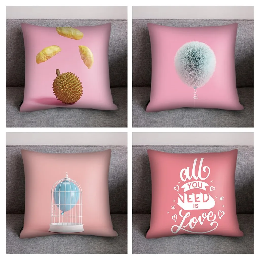Pink Print Throw Pillow Case Decorative Pillows Cover For Sofa Seat Cushion Cover 45x45cm Home Decor
Pink Print Throw Pillow Case Decorative Pillows Cover For Sofa Seat Cushion Cover 45x45cm Home Decor