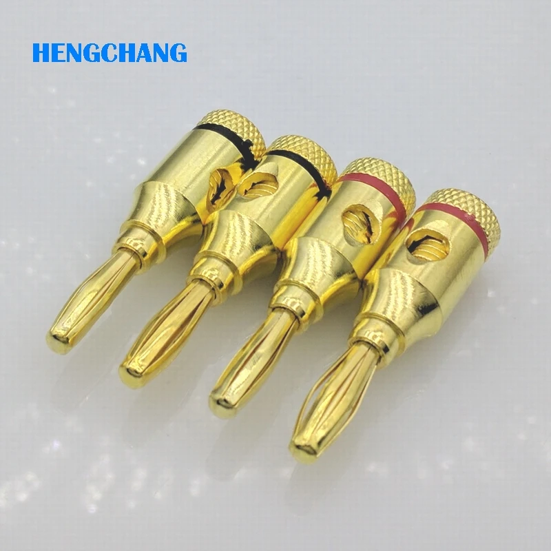 High quality large current copper Gold-plated 4mm banana plug for power amplifier audio system plug 4pcs/lot
High quality large current copper Gold-plated 4mm banana plug for power amplifier audio system plug 4pcs/lot