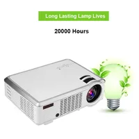 HiFi SRS Audio HD Projector 1920*1080 4:3/16:9 VGA HDMI USB Home Theater Projector Strong 2000LM Audio Video DVBT/ATSC US Plug image