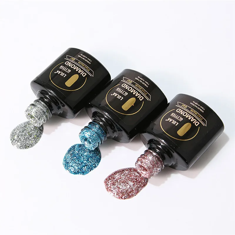 7.5ML nail gel glitter Polish UV LED Gel Polish Semi Permanent Varnish Top Base Coat nails accessoires 2019 fashion
7.5ML nail gel glitter Polish UV LED Gel Polish Semi Permanent Varnish Top Base Coat nails accessoires 2019 fashion