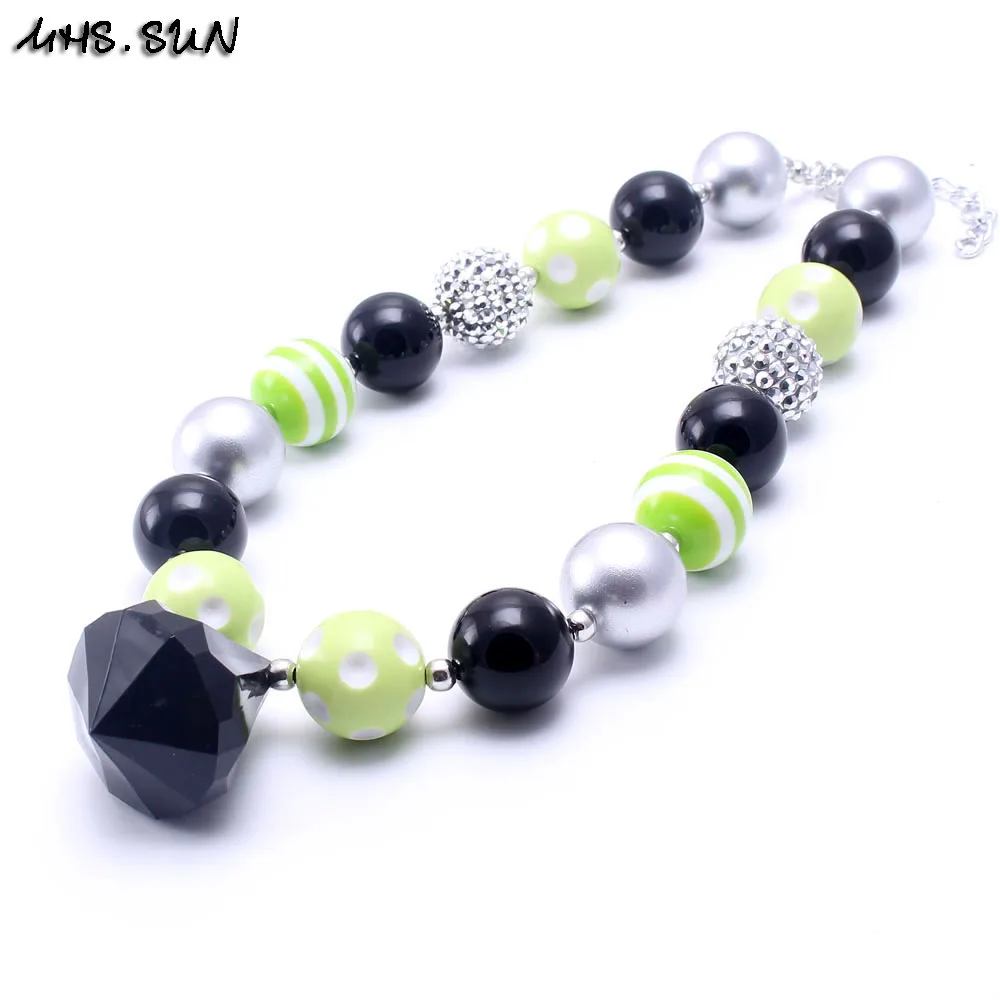 MHS.SUN Silver+Black Color Kid Chunky Necklace Fashion Halloween Toddlers Girls Bubblegum Bead Chunky Necklace Children Jewelry
MHS.SUN Silver+Black Color Kid Chunky Necklace Fashion Halloween Toddlers Girls Bubblegum Bead Chunky Necklace Children Jewelry