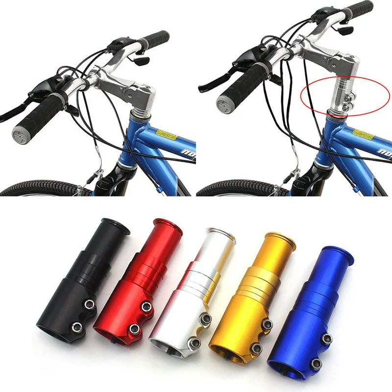 Aluminum Alloy 28.6mm Bicycle Stem Increased Control Tube Extend Bike Handlebar Stem Heighten Cycling Front Fork Stem
Aluminum Alloy 28.6mm Bicycle Stem Increased Control Tube Extend Bike Handlebar Stem Heighten Cycling Front Fork Stem