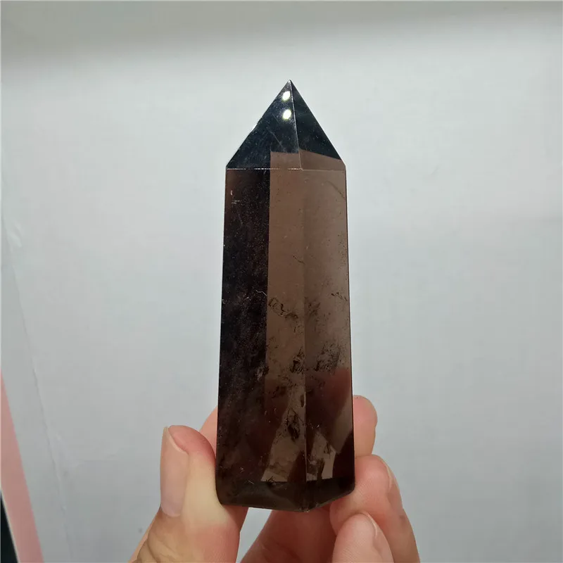 1pc Birthday gift Natural Six prism Smoky Quartz wand for healing crystal Single tip column terminated points hea Free shipping
1pc Birthday gift Natural Six prism Smoky Quartz wand for healing crystal Single tip column terminated points hea Free shipping