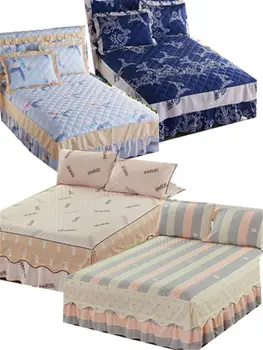 1/3pcs Bedsheet Thick cotton bed skirt printed striped bedspread bedding a variety of styles
1/3pcs Bedsheet Thick cotton bed skirt printed striped bedspread bedding a variety of styles
