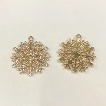 NCRHGL New Gold Plated Snowflake Crystal Charm Connectors Fit Bracelets Necklace Jewelry Diamonds Accessories DIY 31x28mm 5pc
NCRHGL New Gold Plated Snowflake Crystal Charm Connectors Fit Bracelets Necklace Jewelry Diamonds Accessories DIY 31x28mm 5pc