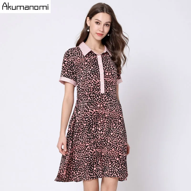 Chiffon Dress Women Summer Plus Size 5xl Leopard Turn-down Collar Short Sleeve Party Dress Free Shipping Vestidos De Verano Robe
Chiffon Dress Women Summer Plus Size 5xl Leopard Turn-down Collar Short Sleeve Party Dress Free Shipping Vestidos De Verano Robe