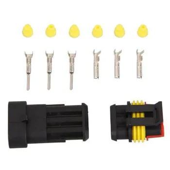 Dewtreetali 5 Kits Flame retardancy 3P waterproof automotive Wire Connector Plug Motorcycle HID auto connector 3 Pin Way Sealed
Dewtreetali 5 Kits Flame retardancy 3P waterproof automotive Wire Connector Plug Motorcycle HID auto connector 3 Pin Way Sealed