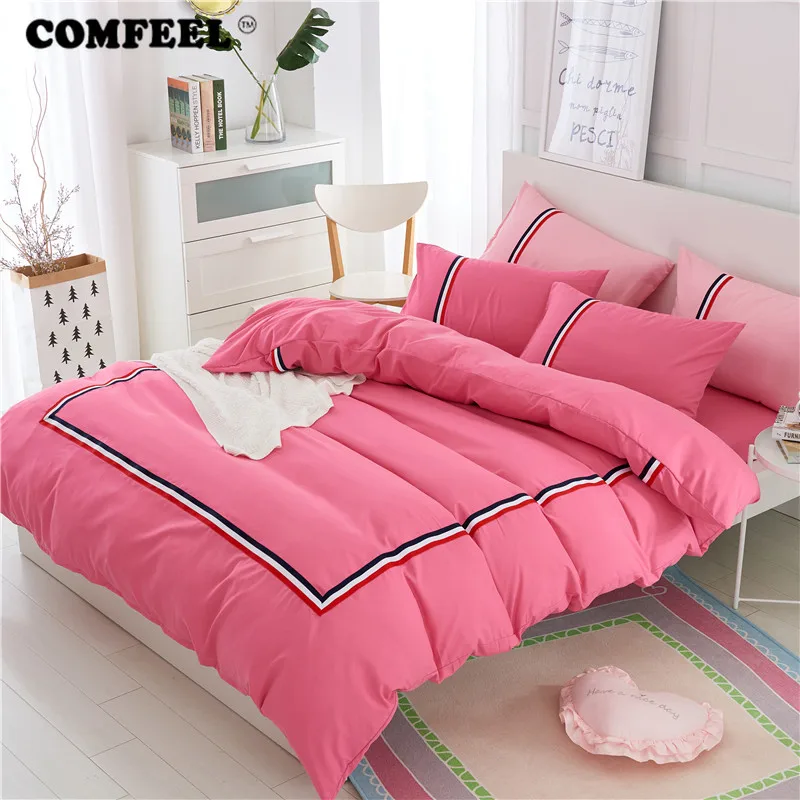 COMFEEL Solid Simple Bedding Cotton Duvet Cover Comforter Bedding Sets Bedsheet Home Soft Pillowcases Set 4PCS Quilt Cover Set
COMFEEL Solid Simple Bedding Cotton Duvet Cover Comforter Bedding Sets Bedsheet Home Soft Pillowcases Set 4PCS Quilt Cover Set