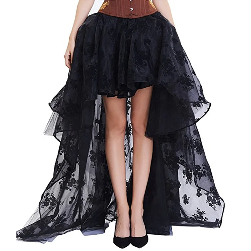 Women 's Lace Skirt Plus Size Steampunk Gothic Vintage Skirt Floor Length Sexy Wedding Party High Low Black Floral Lace Skirt
Women 's Lace Skirt Plus Size Steampunk Gothic Vintage Skirt Floor Length Sexy Wedding Party High Low Black Floral Lace Skirt