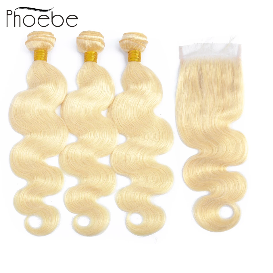 Phoebe 613 Blonde Bundle With Closure Ear To Ear Body Wave Human Hair Non-Remy Hair Malaysia Hair Weave 3 Bundles with Closure
Phoebe 613 Blonde Bundle With Closure Ear To Ear Body Wave Human Hair Non-Remy Hair Malaysia Hair Weave 3 Bundles with Closure