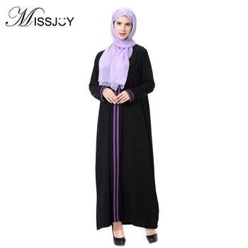 MISSJOY Solid color Muslim Arab Middle Eastern robes Dubai Arab East ladies Full sleeve O-Neck Ankle-Length dresses 2018 Autumn
MISSJOY Solid color Muslim Arab Middle Eastern robes Dubai Arab East ladies Full sleeve O-Neck Ankle-Length dresses 2018 Autumn