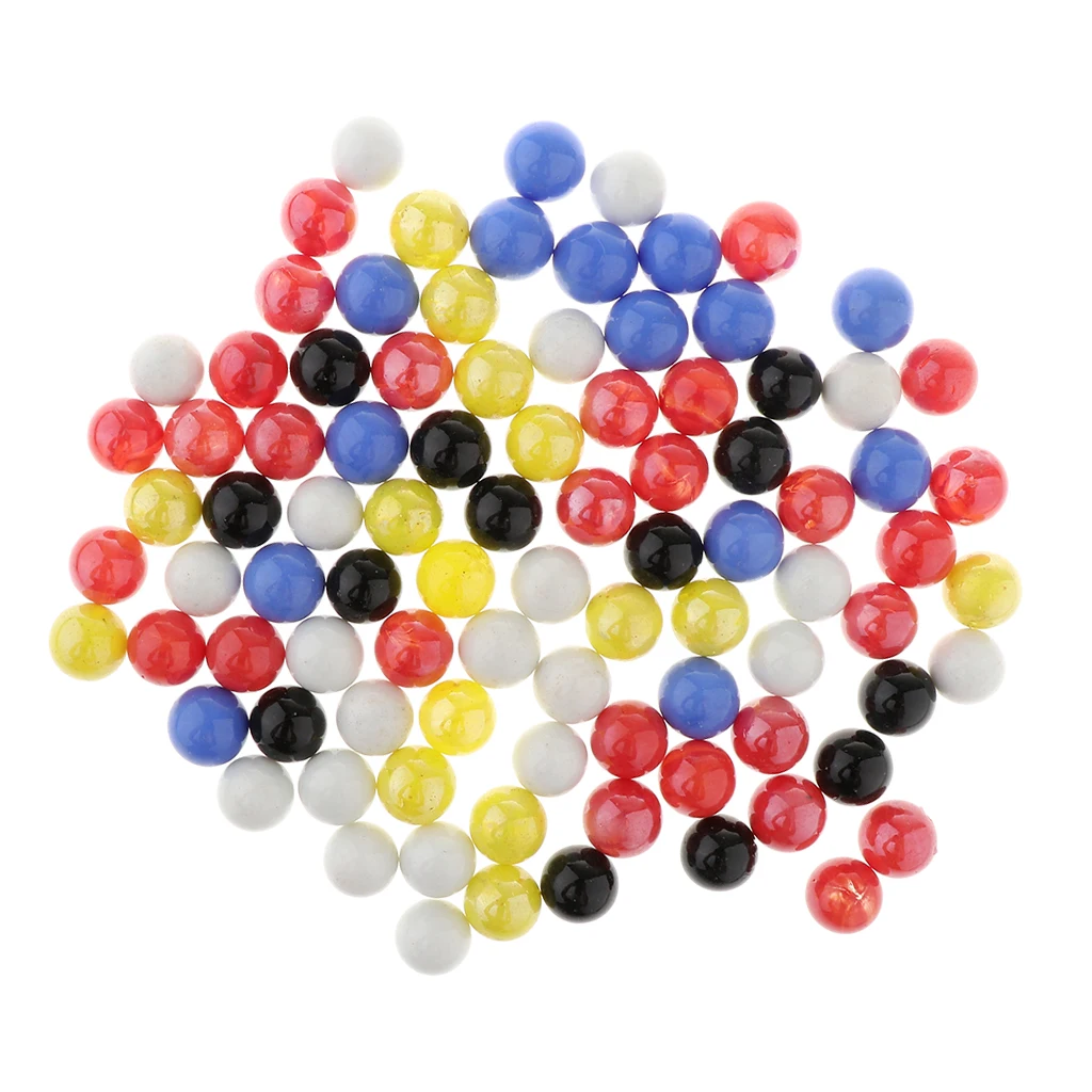 90x 16mm Glass Beads Marbles Ball Run Chinese Checkers Toys Fish Tank Decor 90x 16mm Glass Beads Marbles Ball Run Chinese Checkers Toys Fish Tank Decor