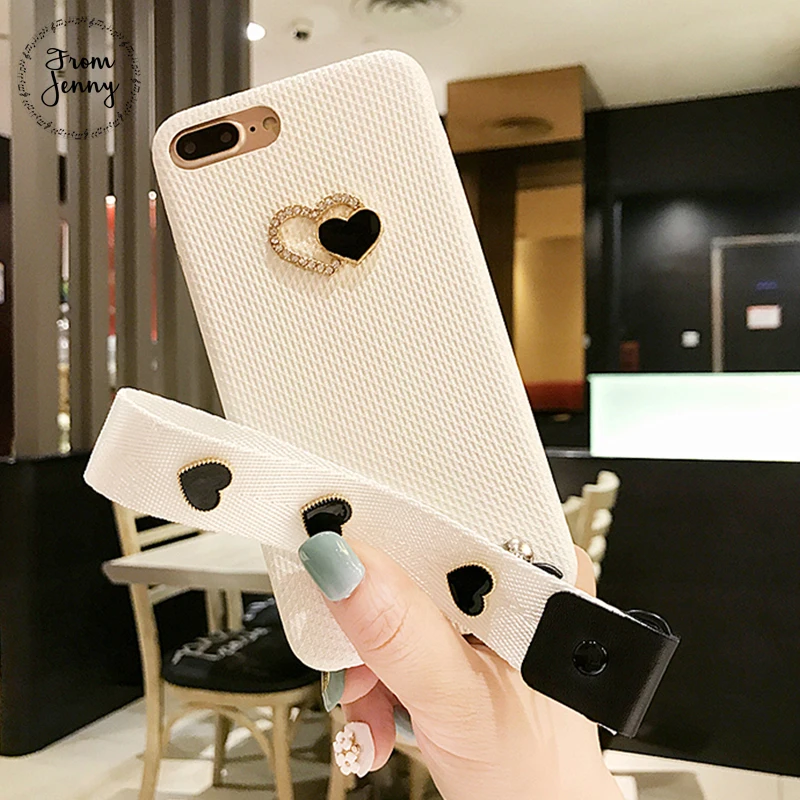 From Jenny Special offer! White Love Heart Grip Strap Phone Case For iPhone 7 7plus 6plus 7plus Back cover Hard nice quality
From Jenny Special offer! White Love Heart Grip Strap Phone Case For iPhone 7 7plus 6plus 7plus Back cover Hard nice quality