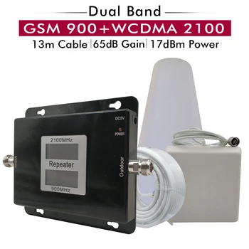 65dB Lcd display Dual Band Booster 2G GSM 900mhz 3G UMTS WCDMA 2100mhz Cell Phone Signal Repeater Cellular Amplifier Antenna Set
65dB Lcd display Dual Band Booster 2G GSM 900mhz 3G UMTS WCDMA 2100mhz Cell Phone Signal Repeater Cellular Amplifier Antenna Set