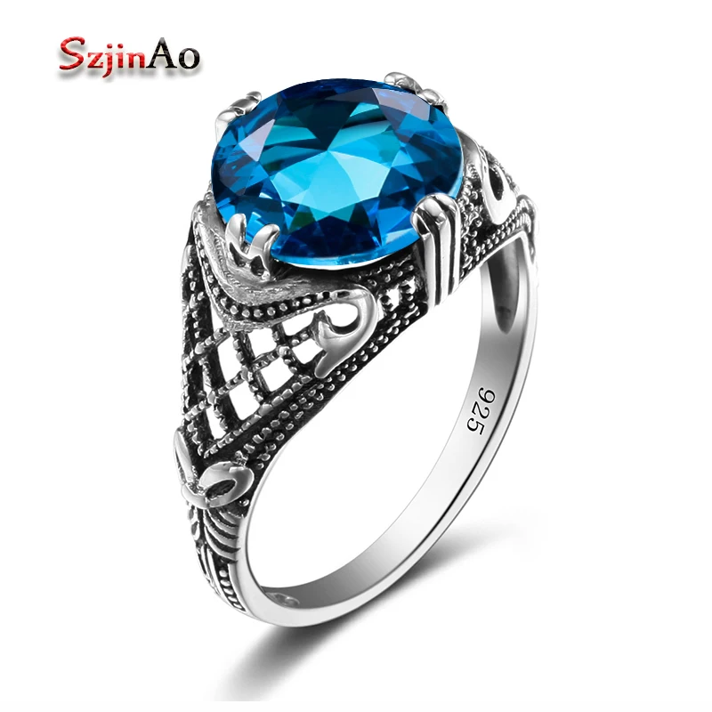 Szjinao Victoria Wieck Wedding Engagement Rings For Women Blue Topaz Love Flower Antique 925 Sterling Silver Jewelry
Szjinao Victoria Wieck Wedding Engagement Rings For Women Blue Topaz Love Flower Antique 925 Sterling Silver Jewelry