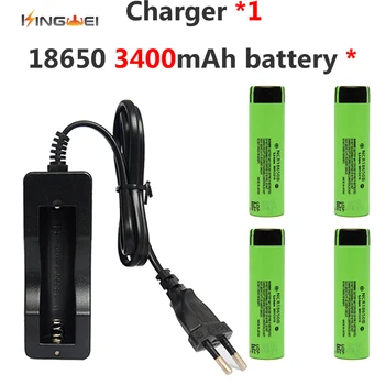 KingWei 4x3400mah for Panasonic Original Li-ion Rechargeable Battery 18650 NCR18650B +1x Single Charger for Flashlight Headlamp
KingWei 4x3400mah for Panasonic Original Li-ion Rechargeable Battery 18650 NCR18650B +1x Single Charger for Flashlight Headlamp