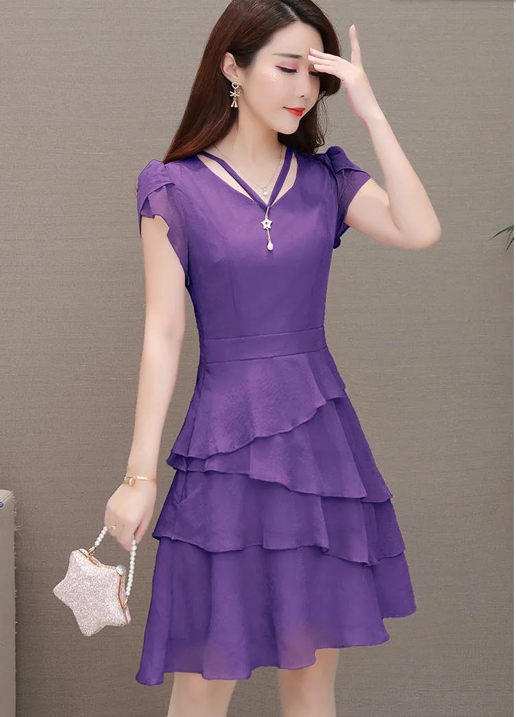 2019 Women's new design slim purple dresses women's fashion summer holiday beach sexy pink ruffle dress lady big size 3XL #A289
2019 Women's new design slim purple dresses women's fashion summer holiday beach sexy pink ruffle dress lady big size 3XL #A289