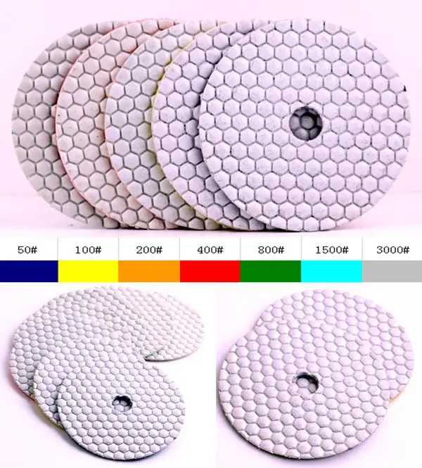 400# 5 inch diamond stone dry polishing pads disc for | Инструменты