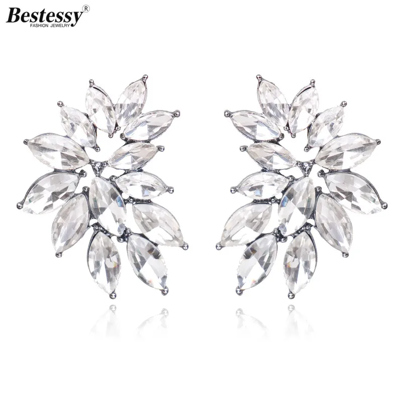 Bestessy Trending Style Elegant Statement Geometric Big Crystal Rhinestones Stud Earrings For Women Bridal Wedding Brincos
Bestessy Trending Style Elegant Statement Geometric Big Crystal Rhinestones Stud Earrings For Women Bridal Wedding Brincos