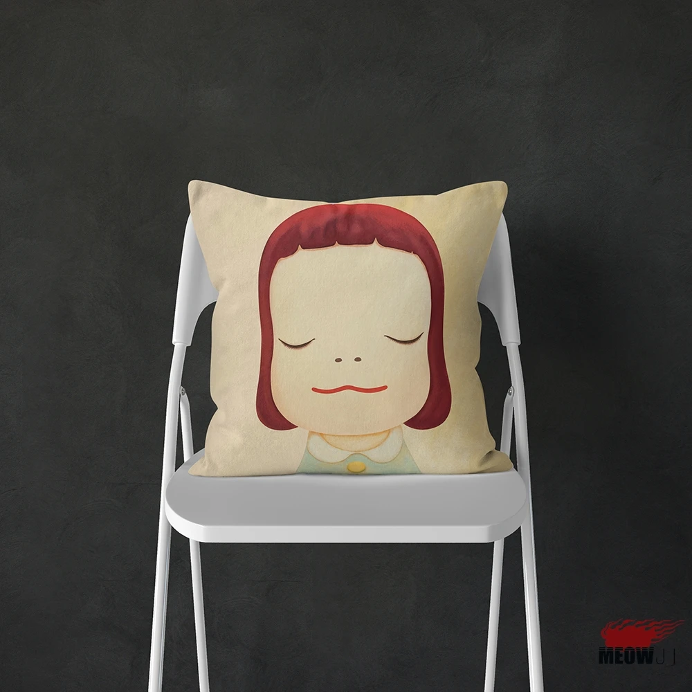 Hot Nara Yoshitomo Pillow Cover Multi Size Super Cute Throw Case Free Shipping | Дом и сад