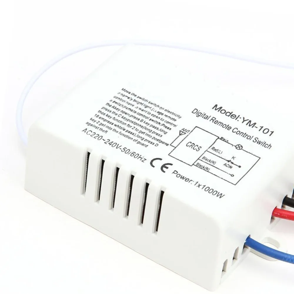 1/2/3-Gang 30M Remote Control Switch ON/OFF 200-240V Wireless Receiver Lamp Light RF Remote Control Switch
1/2/3-Gang 30M Remote Control Switch ON/OFF 200-240V Wireless Receiver Lamp Light RF Remote Control Switch