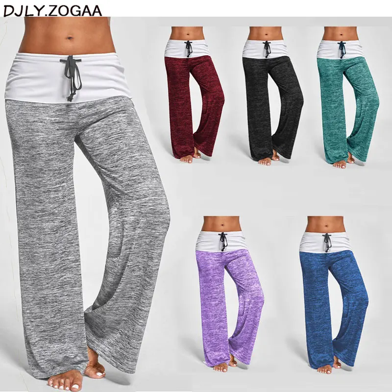 New Women Fashion Foldover Heather Wide Leg Casual Pants Bottom fashion loose Pants
New Women Fashion Foldover Heather Wide Leg Casual Pants Bottom fashion loose Pants
