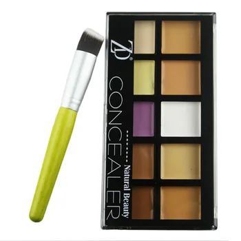 ZD 2pcs Face Make Up Kit Maquiagem 10 Colors Brighten Concealer Palette With Green Makeup Brush Set Women Cosmetics Sets F2043B
ZD 2pcs Face Make Up Kit Maquiagem 10 Colors Brighten Concealer Palette With Green Makeup Brush Set Women Cosmetics Sets F2043B
